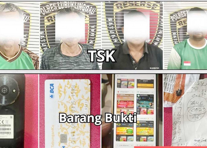 Bandar dan 3 Pemain Judol Tertangkap Basah Saat Asyik Main di Pasar Inpres Lubuklinggau, Ada Oknum PNS