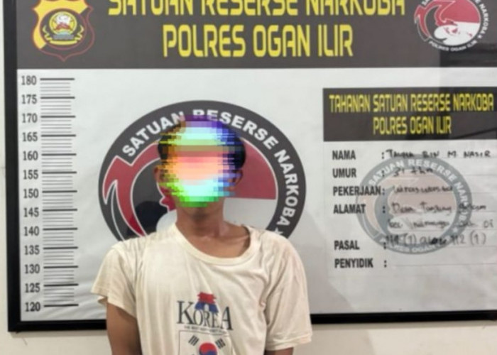 Sempat Mau Melarikan Diri Saat Dikejar Anggota Sat Res Narkoba Polres Ogan Ilir, Pengedar Sabu Akhirnya Nyerah
