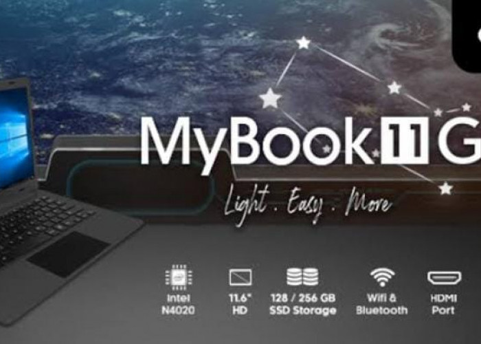 Axioo Mybook 11G, Desain Compact dengan Prosesor Celeron Dual Core N4020, Dukung Tugas Keseharian Tanpa Lag