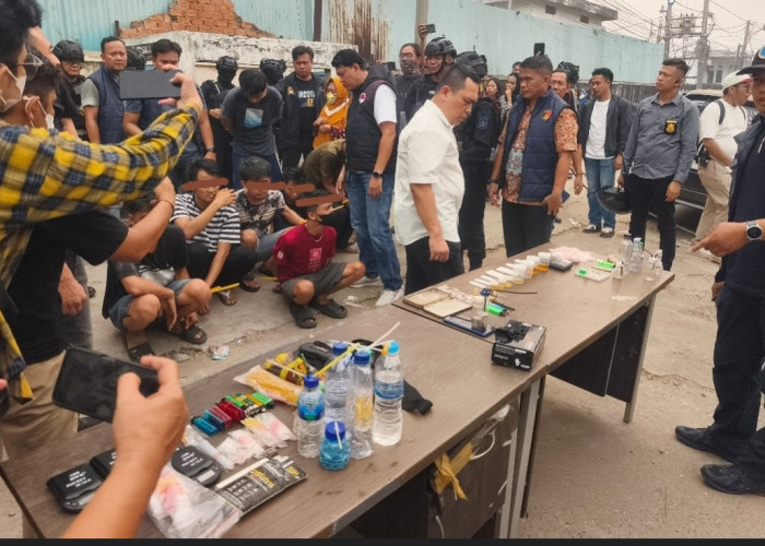200 Personel Gabungan Turun ke Lawang Kidul, 8 Orang Diamankan dalam Operasi Narkoba