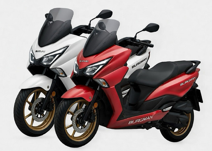 Beda Adik Kakak Burgman 150 vs Burgman 200, Skuter Dimensi Maxi dan Versi Kecil Lebih Kompetitif