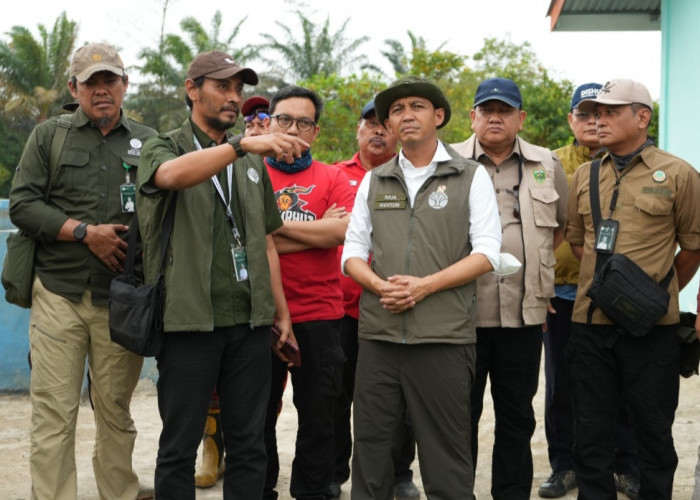 Karhutla SM Padang Sugihan Ditinjau Menhut Kolaborasi Multipihak Perkuat Pemadaman