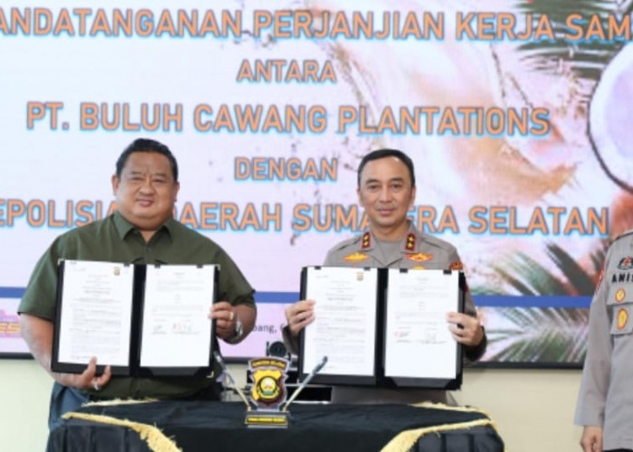 Polda Sumsel - PT Buluh Cawang Plantations Mou, Keamanan Perkebunan Sawit Diperkuat, Petani Plasma Terlindungi