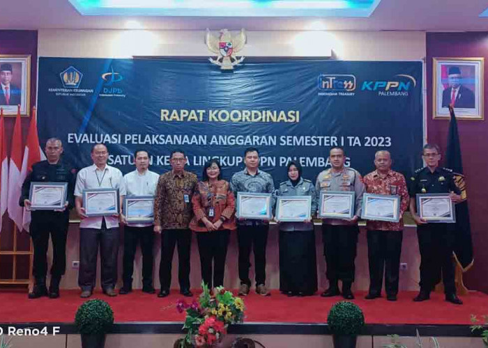 MANTAP! Konsisten Jaga Akuntabilitas Keuangan, Kemenkumham Sumsel Raih Penghargaan dari KPPN Palembang
