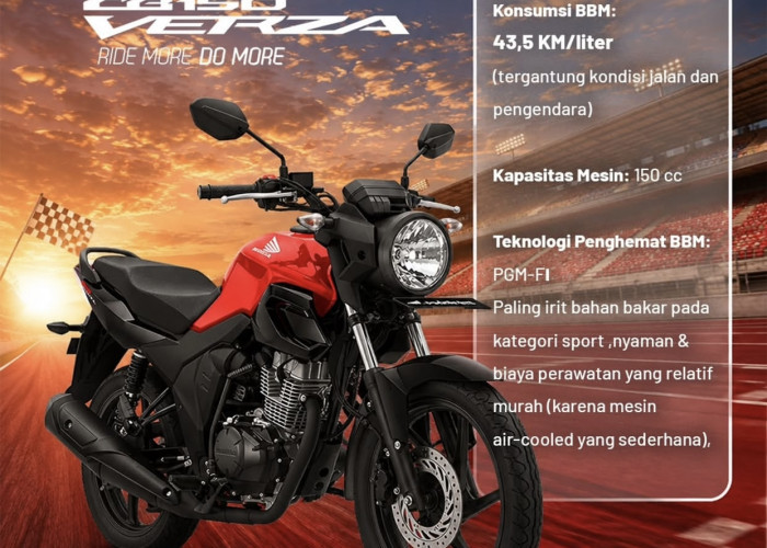 Honda CB150 Verza Jadi Motor Sport Irit, Konsumsi BBM Capai 43,5 Km per Liter