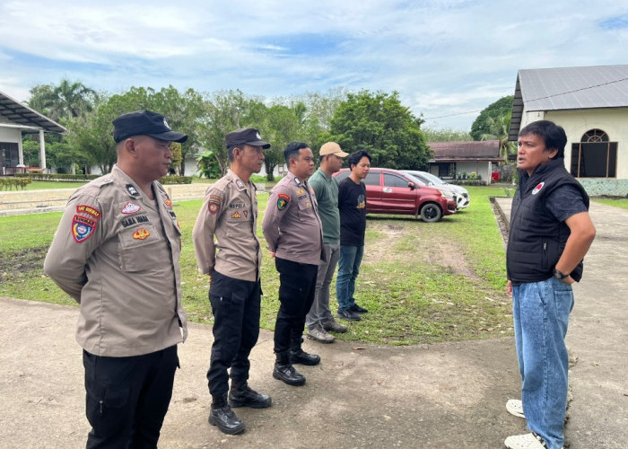 Jaga Kekhusyukan Ibadah Kenaikan Yesus Kristus, Polres Ogan Ilir Lakukan Pengamanan di Sekolah Alkitab Lorok