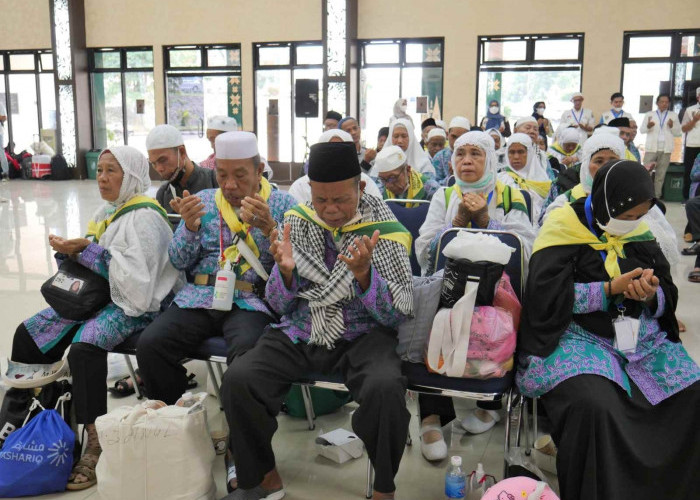 Kemenag Sumsel Menyambut Kepulangan 355 Jemaah Haji Kloter 19 Di Asrama Haji Palembang