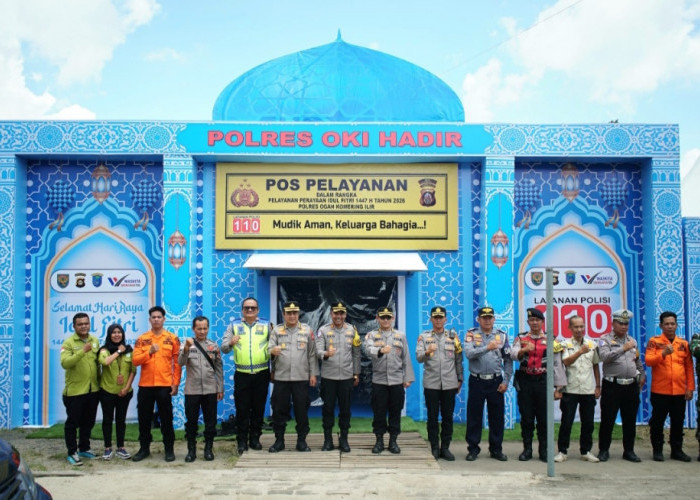 Posyan Celikah Polres OKI Ditinjau Pamatwil Polda Sumsel Pastikan Kesiapan Operasi Ketupat