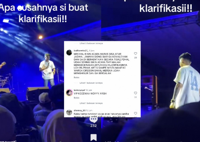 VIRAL! Lagi Konser, Gilga Sahid Emosi hingga Lempar Mic Saat Manggung di Cirebon 