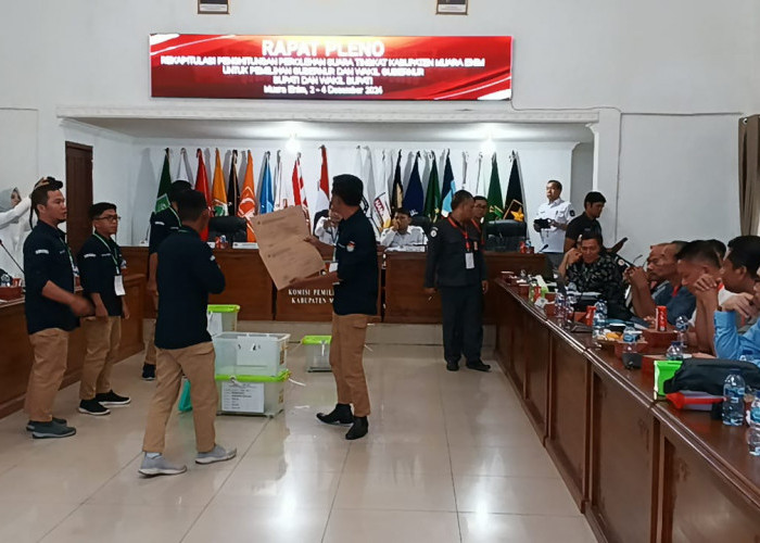 KPUD Kabupaten Muara Enim Gelar Rapat Pleno Rekapitulasi Penghitungan Suara Pemilu 2024