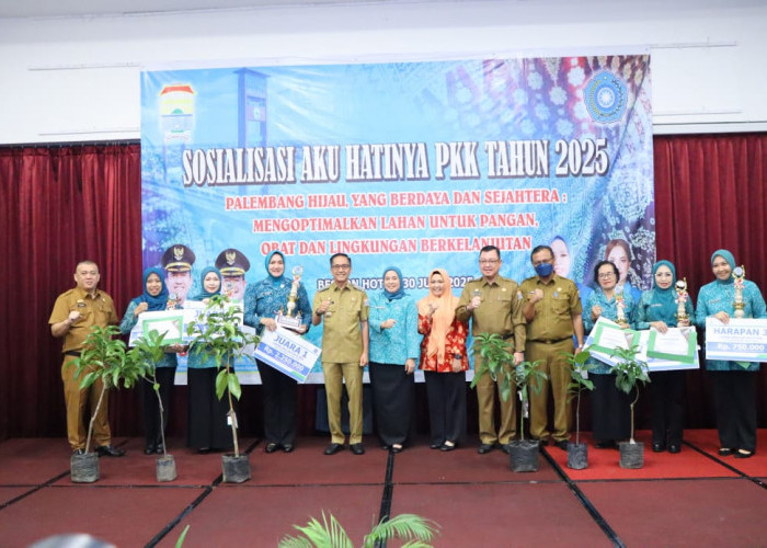 Wali Kota Ratu Dewa Buka Sosialisasi Aku Hatinya PKK, Ajak ASN Palembang Tanam Sayur dan Ternak Ikan di Rumah
