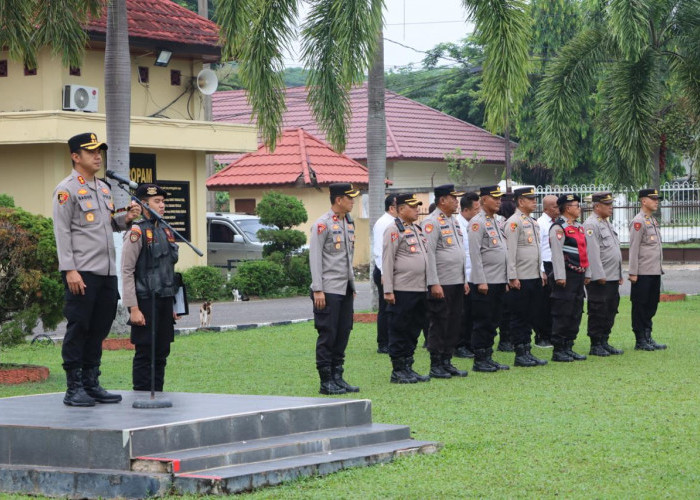 9 Hari Jelang Pilkada Serentak, Kapolres Ogan Ilir Tekankan Anggota Jaga Keamanan di Wilayah Masing-Masing