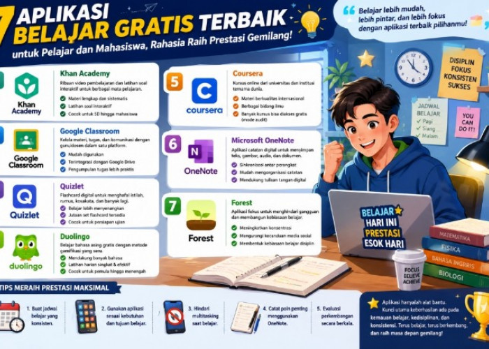 7 Aplikasi Belajar Gratis Terbaik untuk Pelajar dan Mahasiswa, Rahasia Raih Prestasi Gemilang di Era Digital