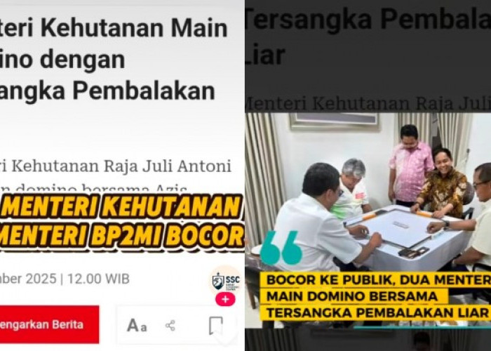 Geger Beredar Video Menhut Raja Juli Antoni Terciduk Main Gaple Dengan Tersangka Pembalakan Liar