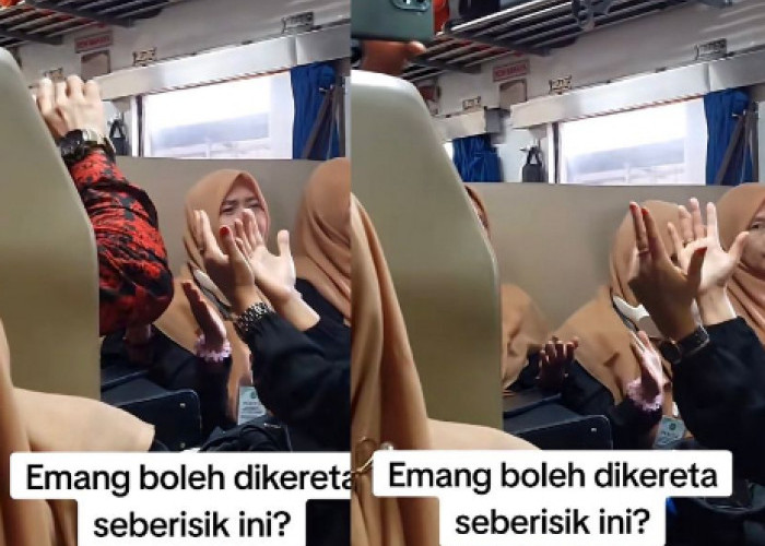Viral di Tiktok! Rombongan Emak-emak Nyanyi Keras di Kereta, Netizen: Emang Boleh Seberisik Ini?