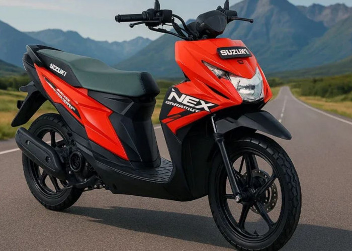 Suzuki NEX Crossover Tampil Beda dari Skutik Biasa: Stang Telanjang dan Ban Dual Purpose, Ini Spesifikasinya