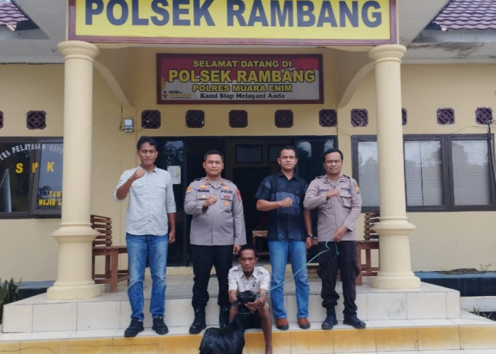 7 Bulan Buron, Pencuri Kambing di Muara Enim Tak Berkutik Saat Diamankan Team Macan Putih Polsek Rambang