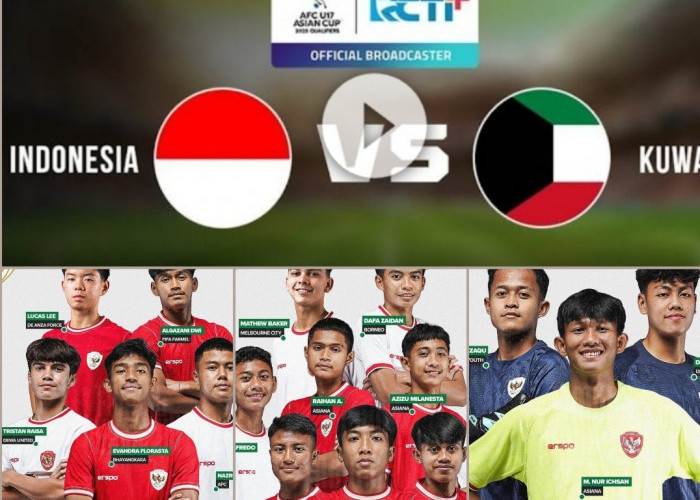 SENGIT, Dukung Timnas U-17 Indonesia Lawan Tuan Rumah Kuwait Kualifikasi Piala Asia U-17 2025, Live Malam Ini