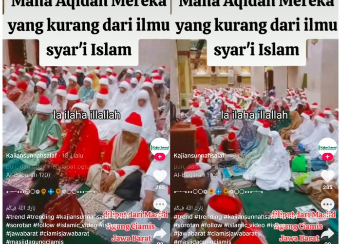 Innalillahi, Majelis Zikir Bikin Salfok Warganet Gunakan Pakaian Mirip Sinterklas, Diambang Kiamat?