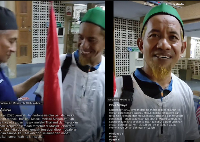 Bikin Haru Sambutan Warga Malaysia di Tiap Perhentian Rosyid, Pesepeda Asal Tanggerang Menuju Tanah Suci Mekah