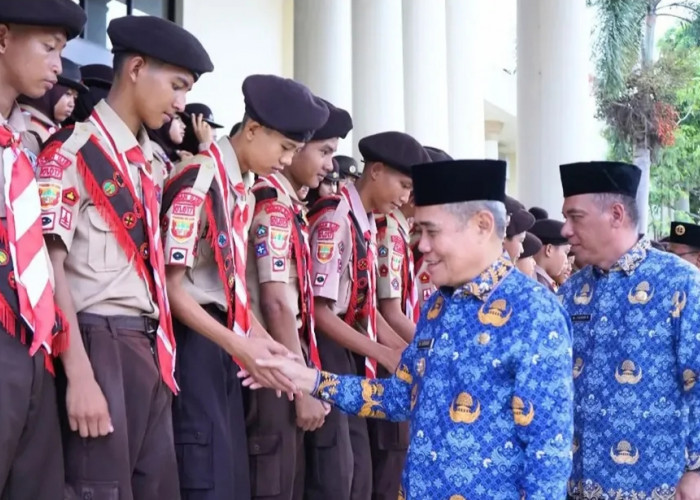 Lepas Kontingen Jambore Daerah Sumsel ke-IX, Wabup Ogan Ilir Pesan Jaga Nama Baik Daerah dan Bersemangat 