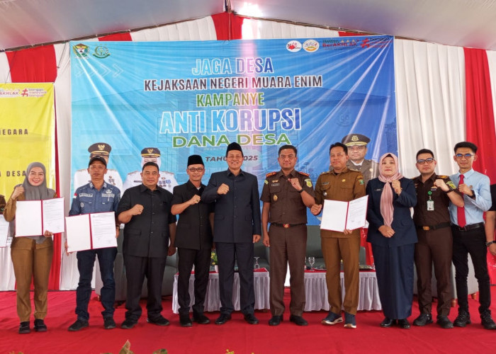 246 Kades di Mura Enim Teken Pakta Integritas Anti Korupsi