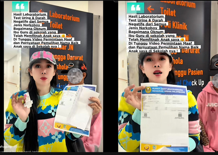 Ibu Ini Sampai Tes Urine Bantah Tudingan Oknum Guru di Palembang Bahwa Anaknya Narkoba 