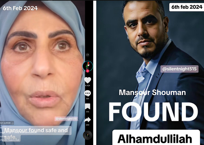 Ibu Mansour Shouman di Kanada Bahagia Anaknya Sudah Kembali, Sempat Telepon Nomor Tak Dikenal ‘Mama Aku Aman’