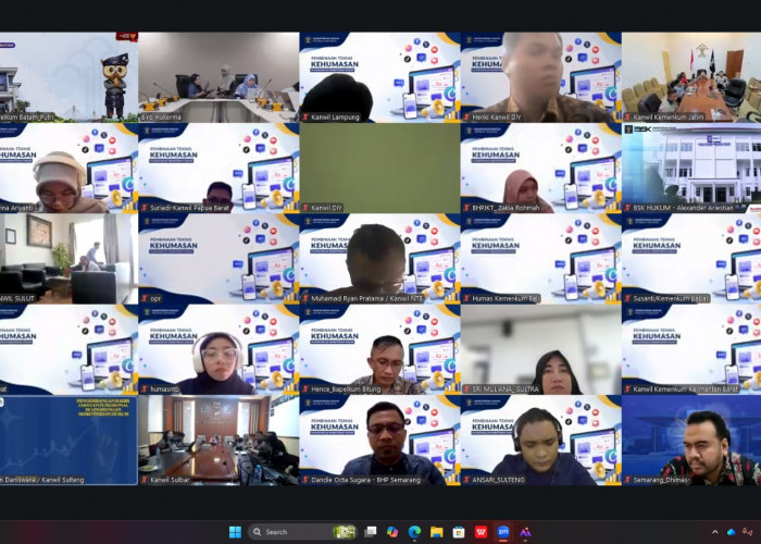 Tingkatkan Kompetensi Humas Digital, Kanwil Kemenkum Sumsel Ikuti Pembinaan Teknis Canva