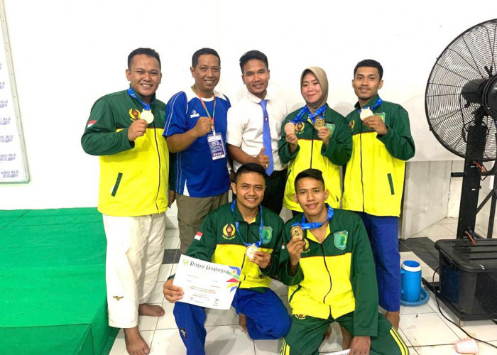 Mantaf! Lima Personel Polda Sumsel Sabet Medali Emas-Perunggu di Cabor Judo Porprov XIV Lahat