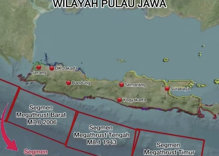 Jelang Datangnya Gempa Megathrust, Simak Peta Potensi Ketinggian Tsunami di Wilayah Pulau Jawa