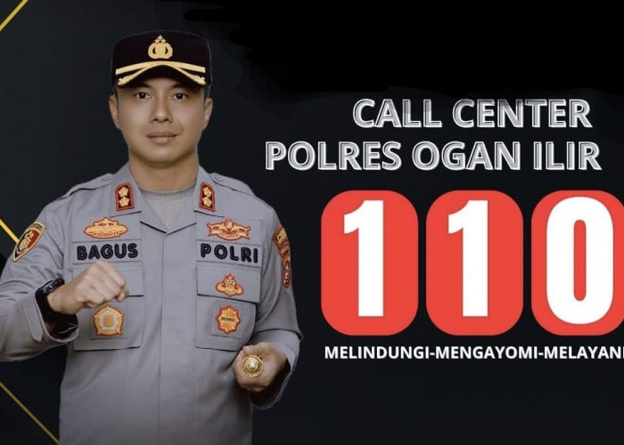Siap Layani Pengaduan Masyarakat, Polres Ogan Ilir Sediakan Layanan Call Center 110, Bebas Pulsa 