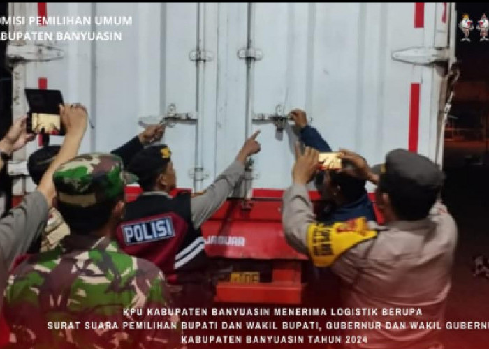 KPU Kabupaten Banyuasin Terima Logistik Surat Suara Pilkada 2024