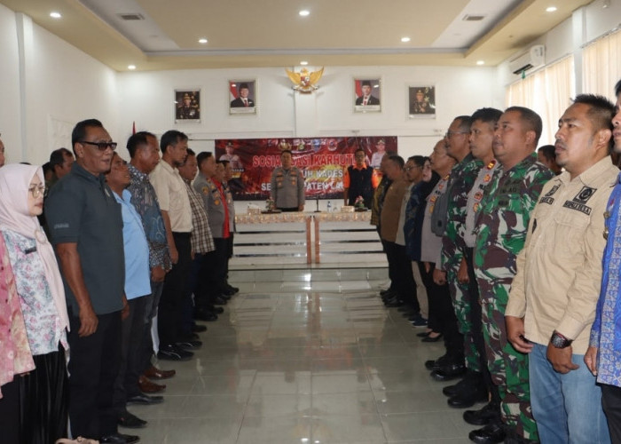 Karhutla Jadi Perhatian, Polres Lahat Libatkan Kades dan Manggala Agni Perkuat Pencegahan