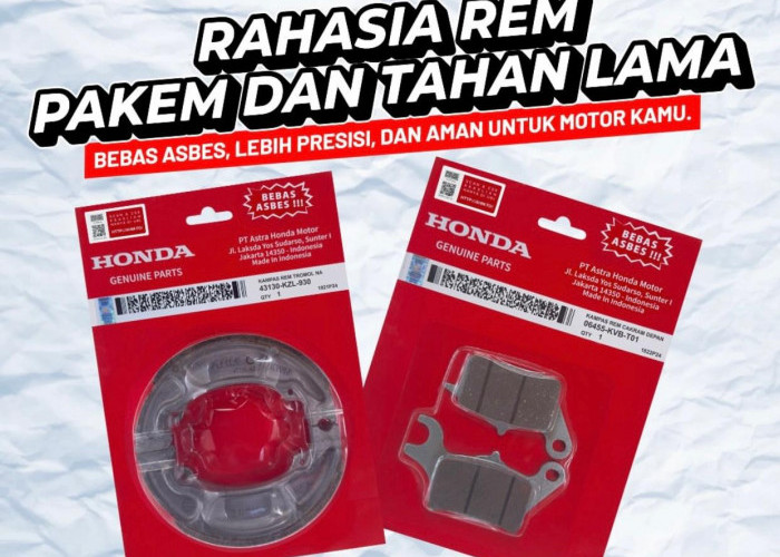 Jangan Asal Ganti, Ini Alasan Kampas Rem Honda Genuine Parts Disebut Lebih Aman