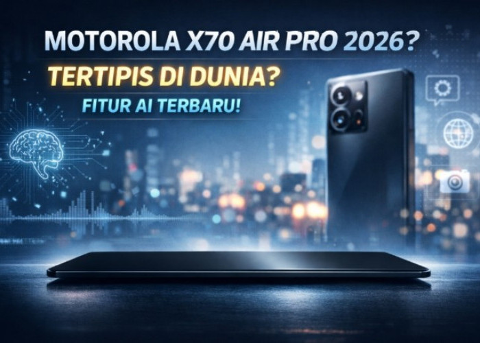 Motorola X70 Air Pro 2026 Diklaim Ponsel Tertipis di Dunia, Benarkah? Ini Bocoran Fitur AI dan Spesifikasinya