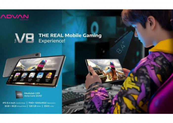 Advan Tab V8: Tablet Premium Mengusung Desain Lebih Modern dengan Tampilan Layar Tajam