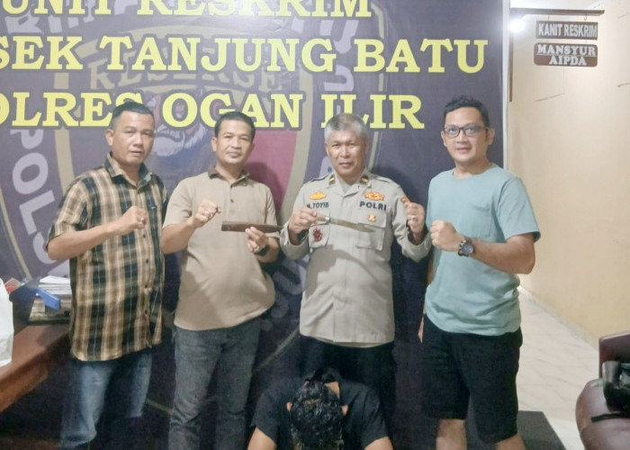 Gelagat Mencurigakan Saat Jalan di Pasar, Ternyata Bawa Sajam, Pria di Ogan Ilir Diamankan Team Rimau Batu