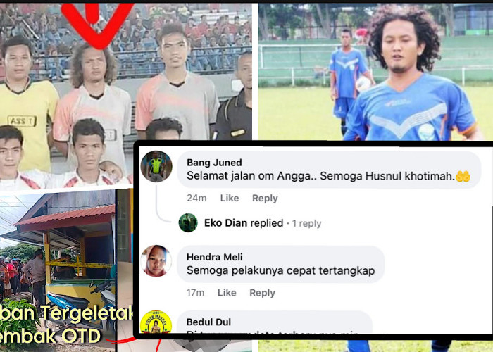 Ramai Ucapan Duka, Angga Murina Ditembak OTD Depan Loket PLN Sekayu Dikenal Pesepakbola Gondrong Yang Lincah