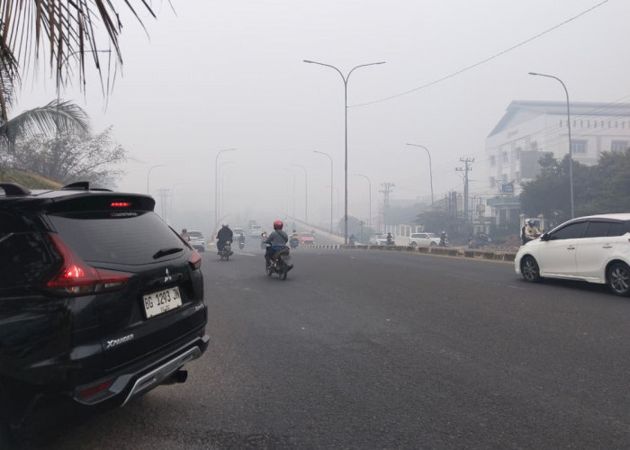 Kabut Asap Terparah Selimuti Udara Palembang, Jarak Pandang 100 Meter