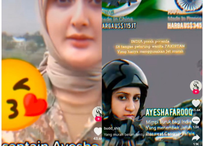 Ayesha, Petarung Udara Wanita Pakistan Libas Rafale India Hanya dengan Jet Tempur Murah Made In Tiongkok