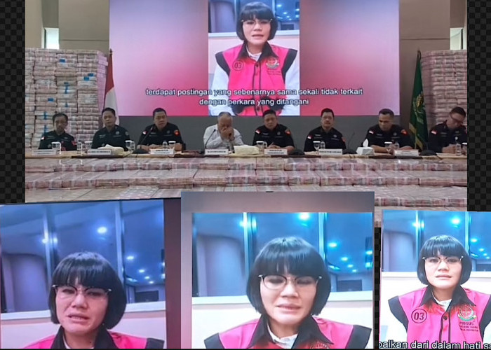 Bos Buzzer Itu Diduga Pengacara Marcella Santoso, Minta Maaf di Layar Besar Konferensi Pers Kejagung 