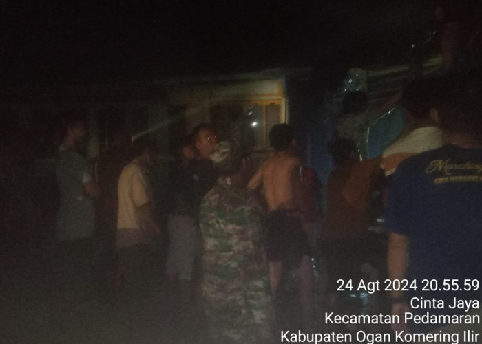 Rumah Warga di Desa Cinta Jaya Pedamaran OKI Hangus Terbakar, Asal Api Diduga dari Kandang Sapi 