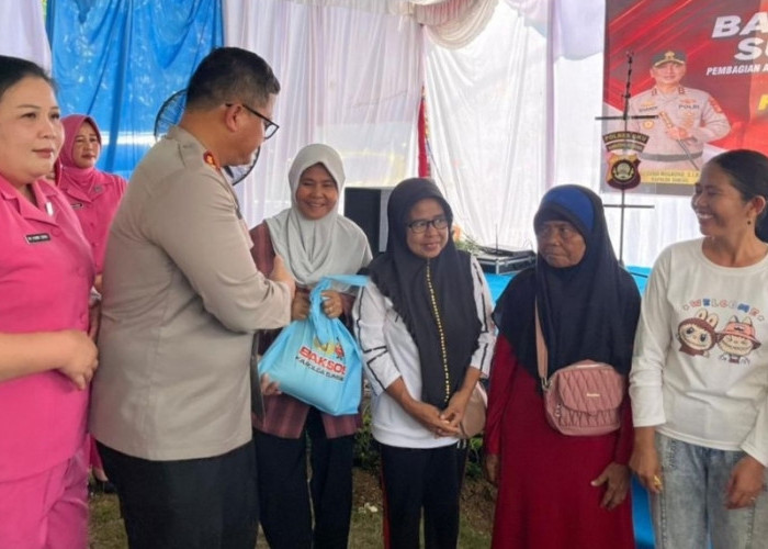 Ratusan Warga Serbu Bakti Kesehatan Gratis Polres OKU, Ada Sunatan Massal dan Pengobatan Gratis