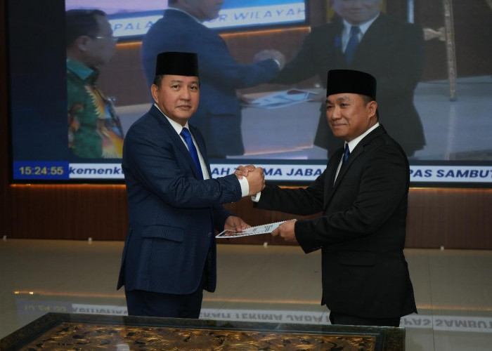 Sertijab Kakanwil Kemenkum Sumsel: Agato Tinggalkan Warisan Prestasi, Hendrik Pagiling Siap Lanjutkan Inovasi