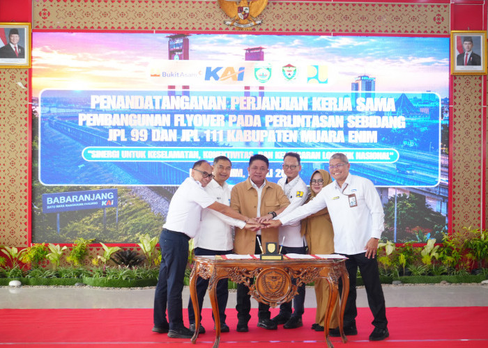 Sinergi KAI, Pemprov Sumsel, PT Bukit Asam, dan BBPJN Bangun Dua Flyover di Muara Enim, Tingkatkan Keselamatan