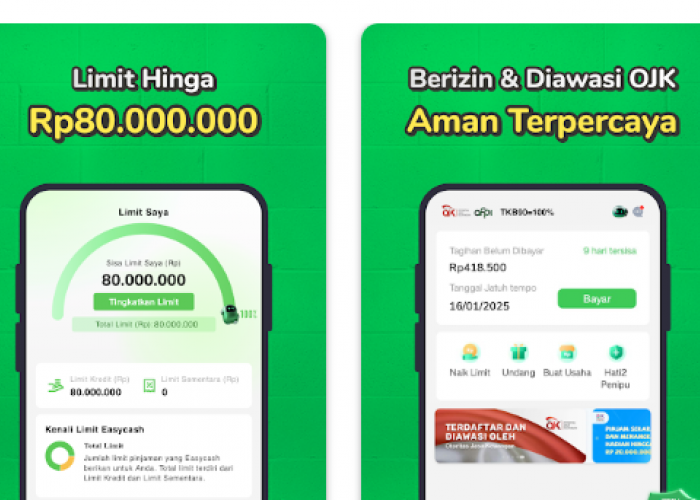 Ini Link Terbaru Easycash, Pinjol dengan Limit Gede Hingga Rp 80 Juta Cair Seketika, Cuma Modal KTP Saja!