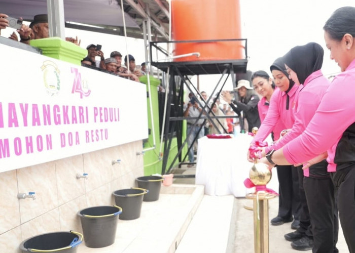 Sumur Warga Mulai Kering! Bhayangkari Sumsel Bangun 18 Sumur Bor di 10 Daerah