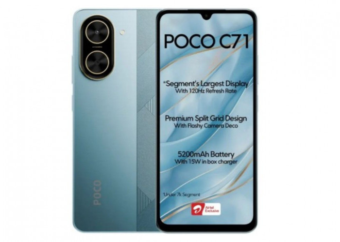 Resmi Poco C71 Hadir di Indonesia: HP Sejutaan dengan Layar 120Hz dan Baterai 5.200mAh