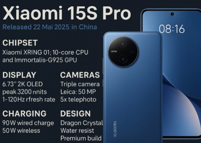 Xiaomi X15S Pro Resmi Dirilis: Chip Buatan Sendiri, Kamera Leica, dan Layar 2K Super Terang